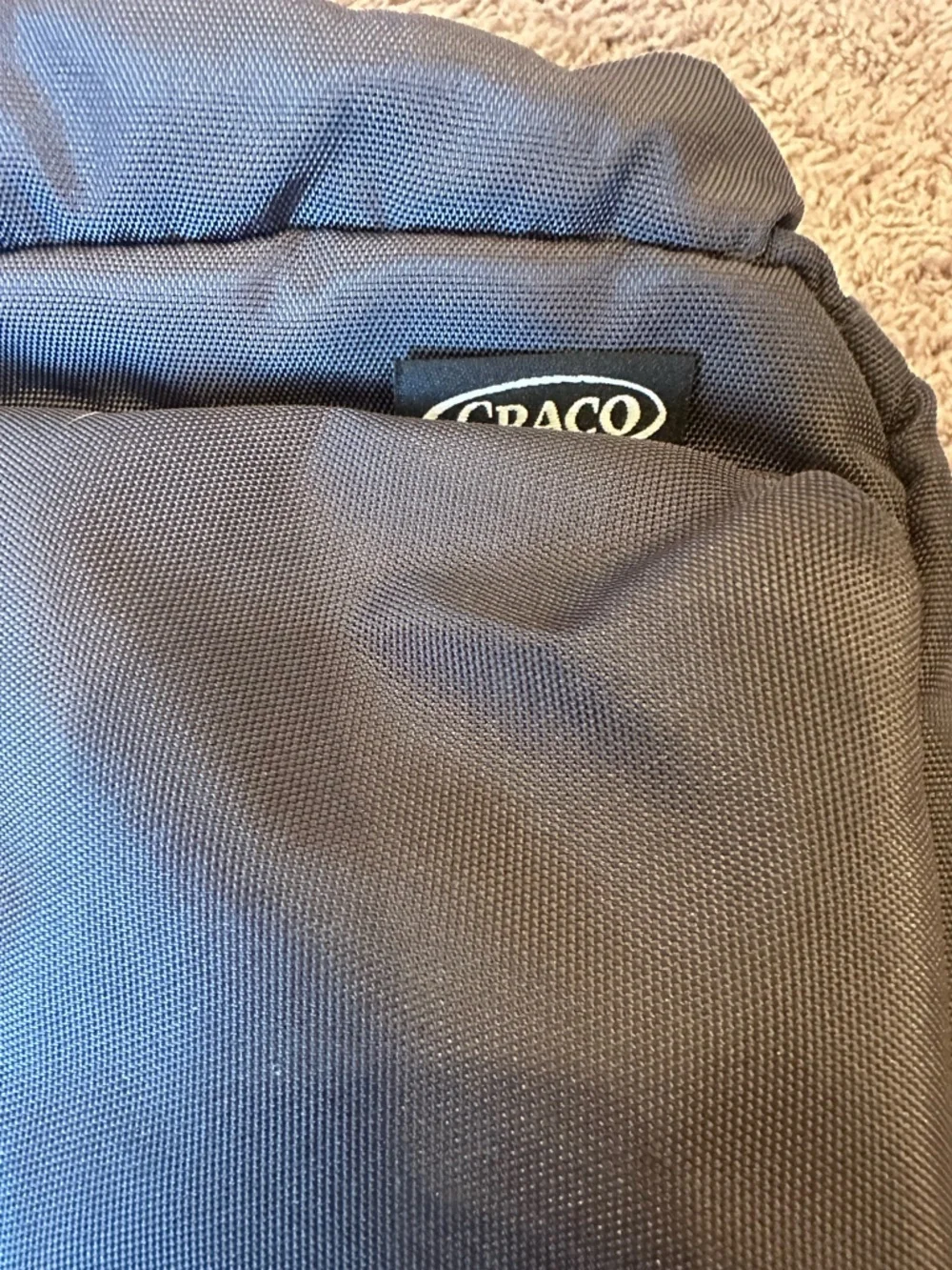 Graco Gray Orange Diaper Bag Travel Tote Multi Pocket Baby Gear Organizer